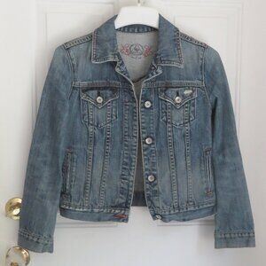 Vintage Gap 1969 Limited Edition Distressed Blue Denim Jean Jacket XS